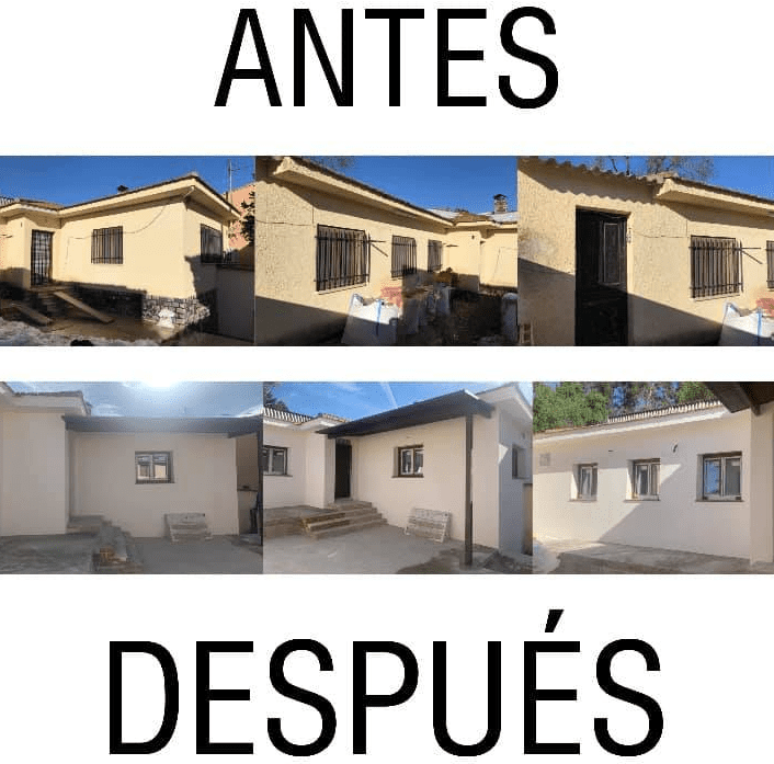 Revestimientos y Pavimentos Peñas vivienda antes y después